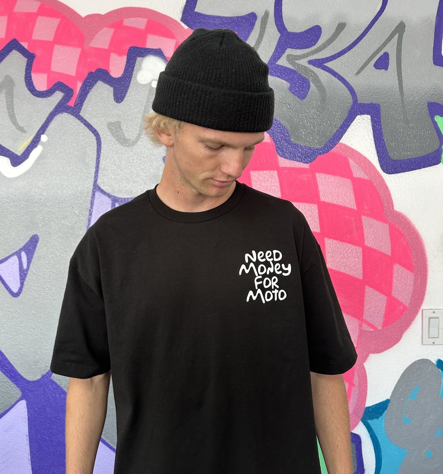 Money For Moto Simpsons Short Sleeve T shirt - Black