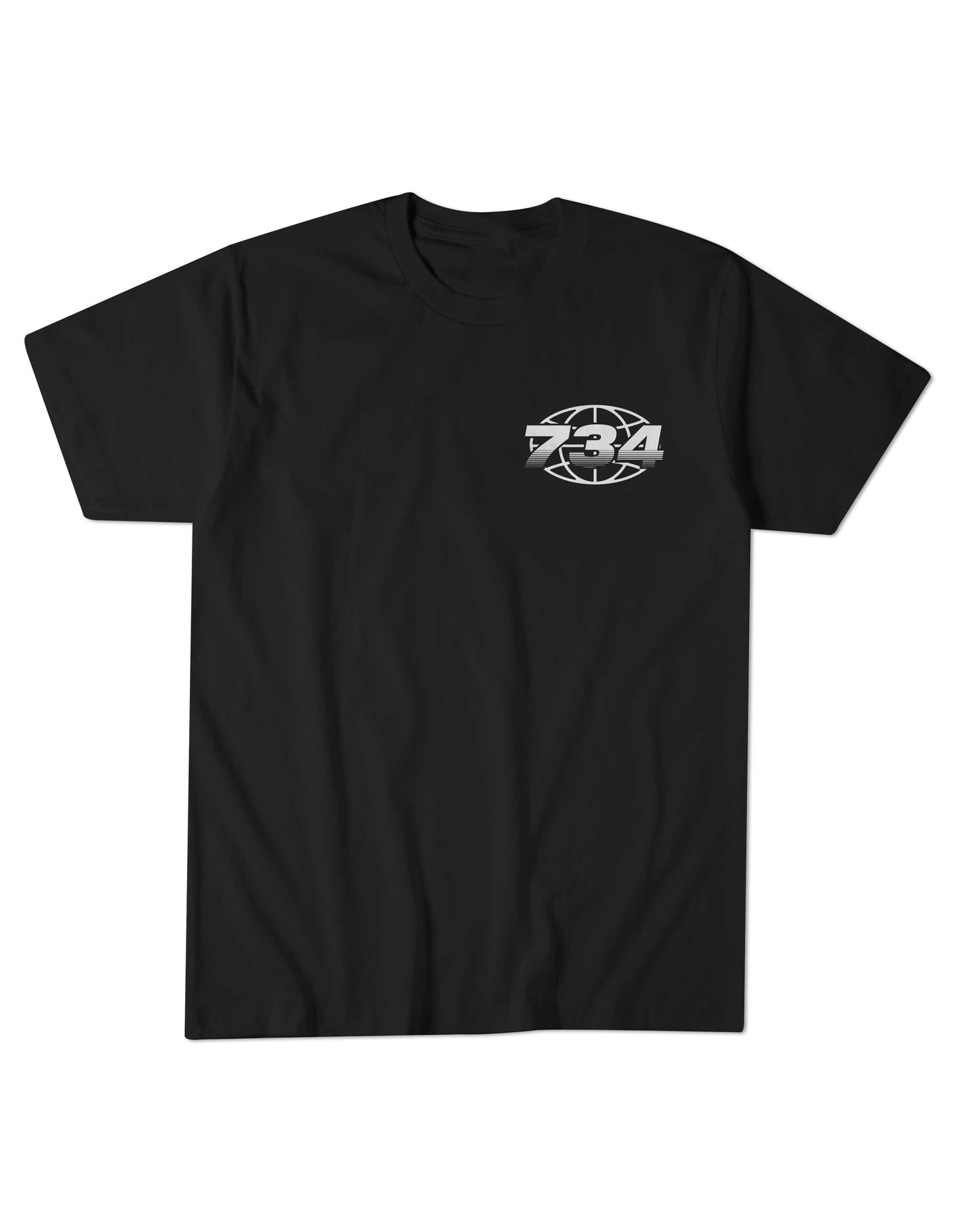 734 MotoWorld Short Sleeve T Shirt - Black