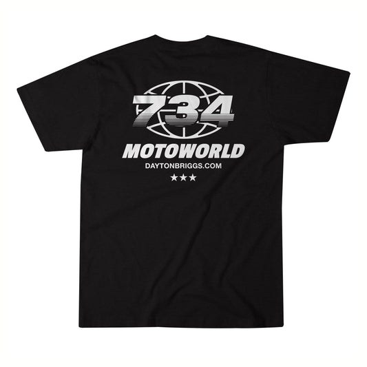 734 MotoWorld Short Sleeve T Shirt - Black