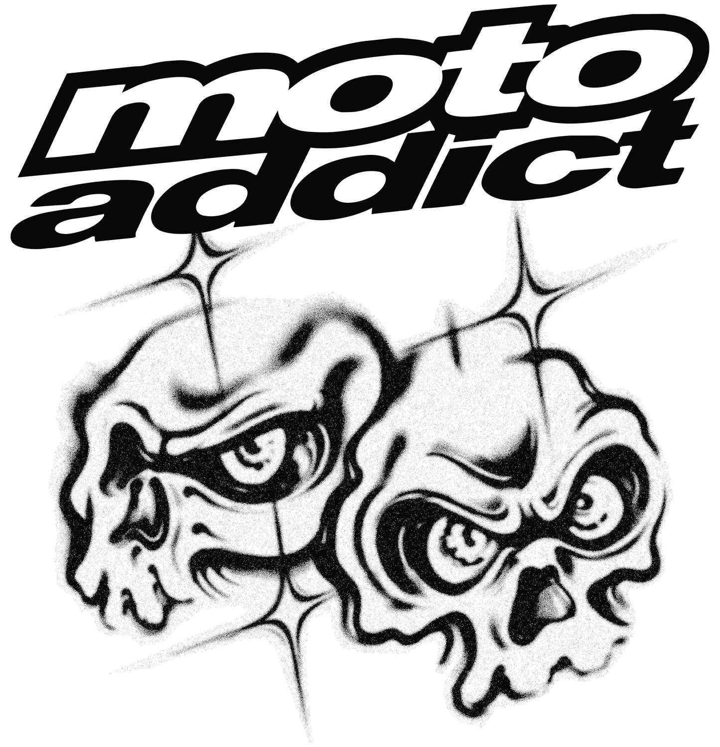 Moto Addict T Shirt - White