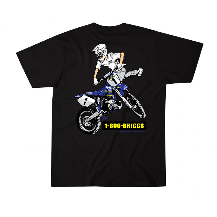 1-800-Briggs Yamaha T Shirt - Black